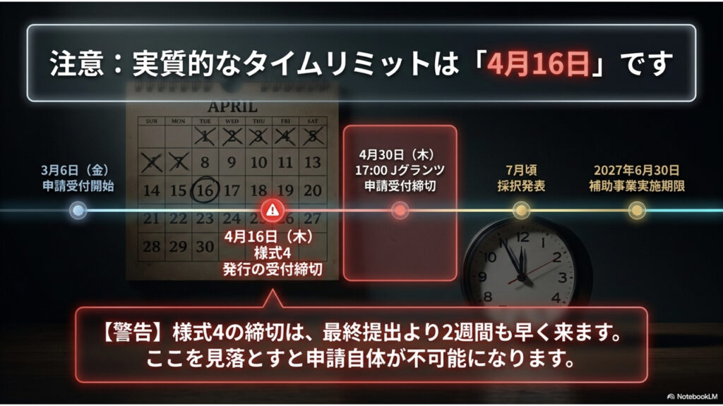 2026年の持続化補助金のタイムリミット