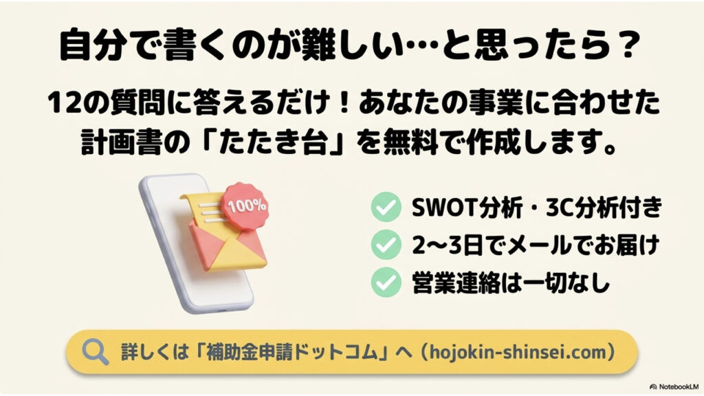 持続化補助金 無料サポート